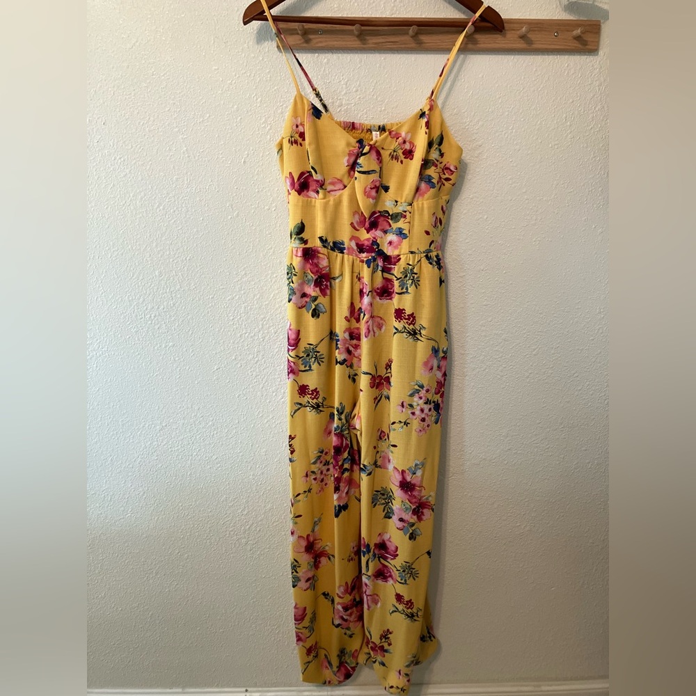 Floral Yellow jumpsuit